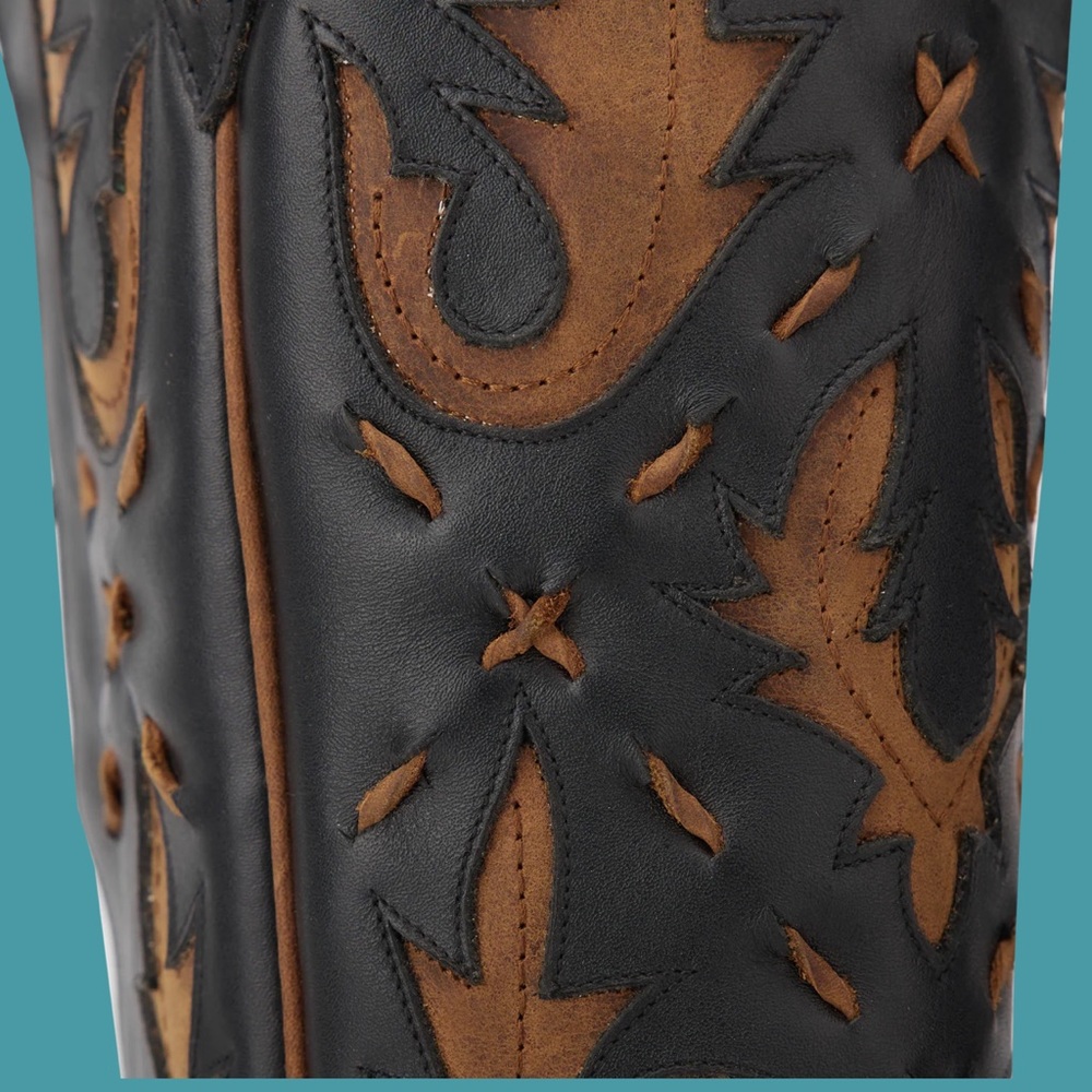 Lane reverie brown and black knee high corset back boots 7.5 - Picture 10 of 17